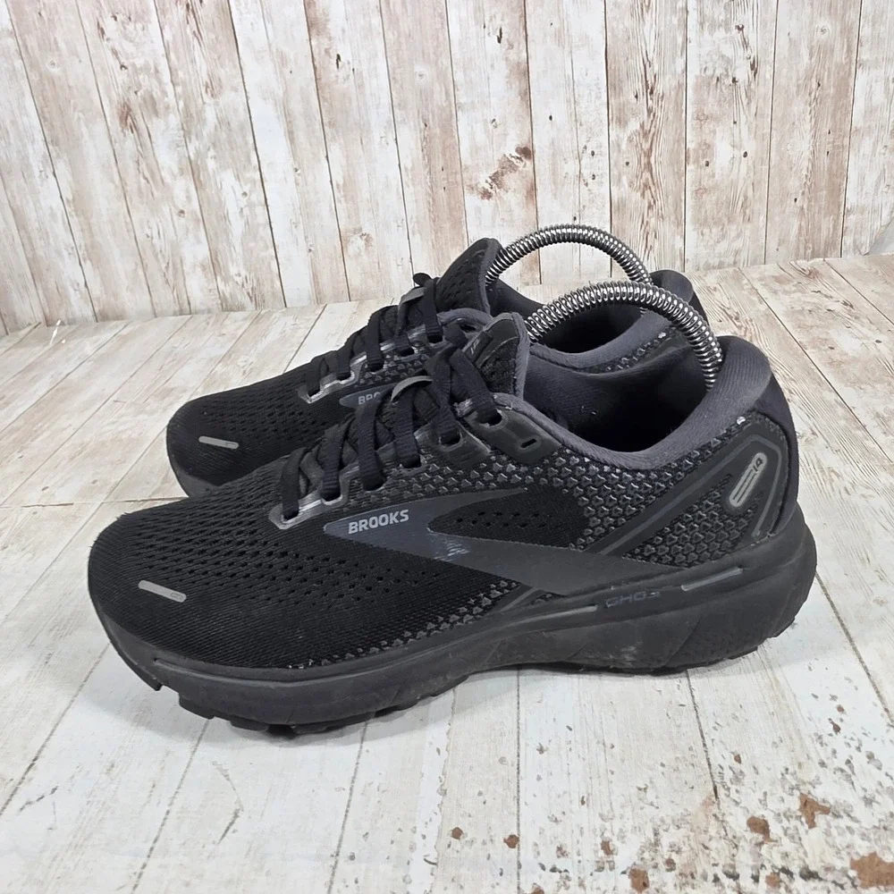 Brooks‎ Ghost 14 Womens Running Shoes Black Ebony 1203561B020 Size 8.5 Medium B